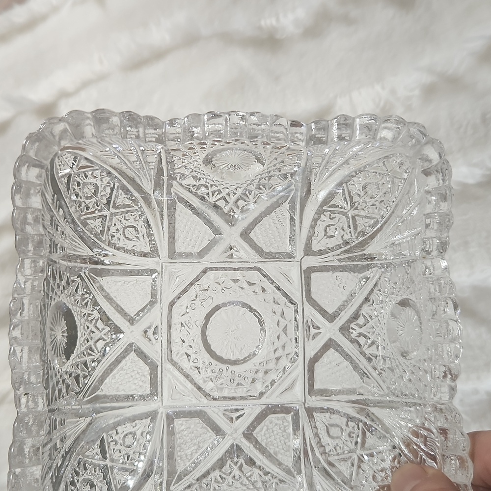 Lenox Square Glass dish stamped in the center